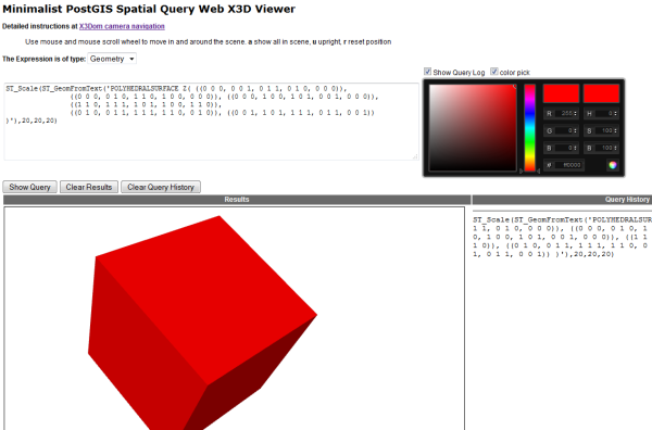 x3d viewer for postgis