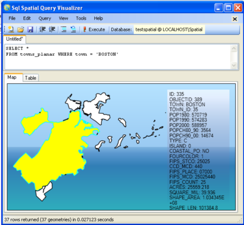 SQL 2008 Planar View